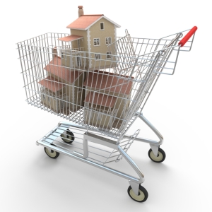 Houses-in-shopping-cart